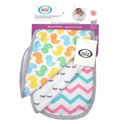 دستمال آروغ گیر 3 عددی نوزاد ایس ایز Isiz
