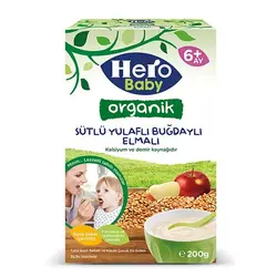 سرلاک سیب و غلات با شیر ارگانیک هروبیبی Hero baby