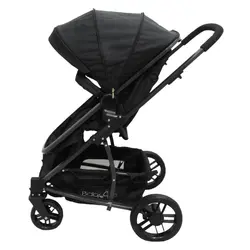 سرویس کالسکه و کریر همراه ساک لوازم نوزاد مشکی یوکا بیبی فورلایف BABY4LIFE