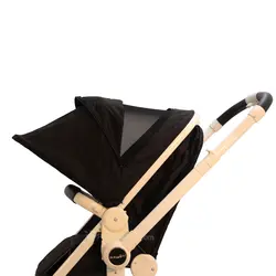 کالسکه نوزاد مدل گوبی مشکی سفید بیبی فورلایف BABY4LIFE