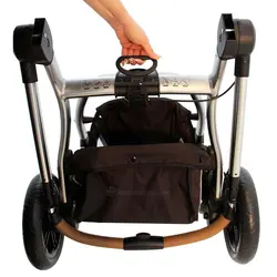 کالسکه نوزاد مدل گوبی مشکی سفید بیبی فورلایف BABY4LIFE