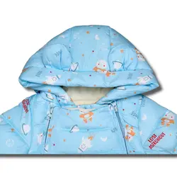 کاپشن سرهمی کلاه دار نوزادی پسرانه طرح فضایی - فروشگاه سیسمونی نوزاد رامینا