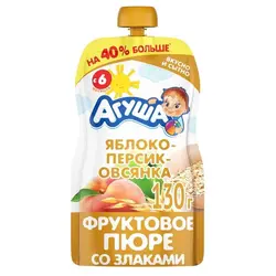 پوره ساندیسی با طعم سیب، هلو و گندم Arywa