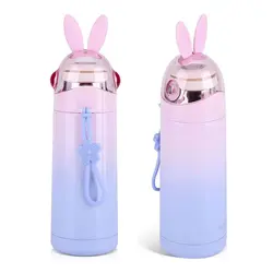 فلاسک طرح خرگوش هدفون دار صورتی بنفش هلو دریم Hello Dream