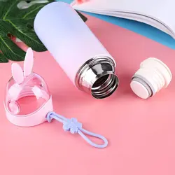 فلاسک طرح خرگوش هدفون دار صورتی بنفش هلو دریم Hello Dream