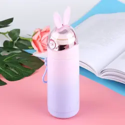 فلاسک طرح خرگوش هدفون دار صورتی بنفش هلو دریم Hello Dream