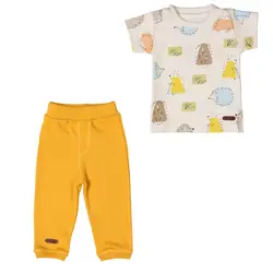 بلوز آستین کوتاه با شلوار طرح جوجه تیغی تیک تاک Tik Tak - فروشگاه سیسمونی نوزاد رامینا