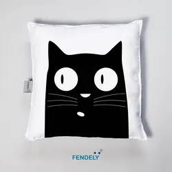 بالش و کوسن کودک طرح گربه سیاه Fendely