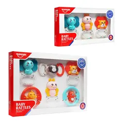 ست جغجغه دندانگیر هانگر Huanger - فروشگاه سیسمونی نوزاد رامینا