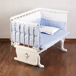 تخت گهواره ای نوزاد آبی فندلی Fendely