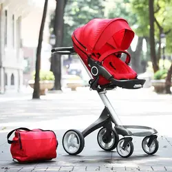 مجموعه کالسکه کریر و ساک لوازم طرح استاک دوکس به به DouxBebe Stokke Xplory