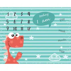 پارچه ماهگرد نوزاد طرح دایناسور الپی کیدز LPKids - فروشگاه سیسمونی نوزاد رامینا