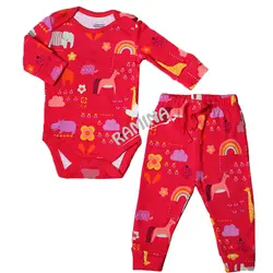 ست بادی آستین بلند و شلوار دخترانه سایز 0 تا 3 ماه ماماز پاپاز Mamas Papas - فروشگاه سیسمونی نوزاد رامینا