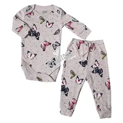 ست بادی آستین بلند و شلوار دخترانه سایز 0 تا 3 ماه ماماز پاپاز Mamas Papas - فروشگاه سیسمونی نوزاد رامینا