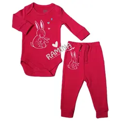 ست بادی آستین بلند و شلوار دخترانه سایز 0 تا 3 ماه ماماز پاپاز Mamas Papas - فروشگاه سیسمونی نوزاد رامینا