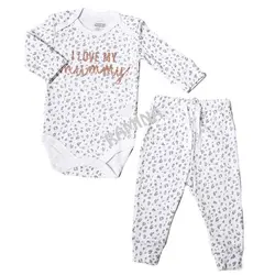 ست بادی آستین بلند و شلوار دخترانه سایز 0 تا 3 ماه ماماز پاپاز Mamas Papas - فروشگاه سیسمونی نوزاد رامینا