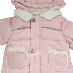 کاپشن سرهمی دخترانه صورتی Mother's babybear - فروشگاه سیسمونی نوزاد رامینا