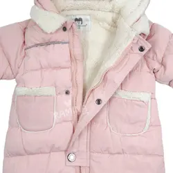 کاپشن سرهمی دخترانه صورتی Mother's babybear - فروشگاه سیسمونی نوزاد رامینا