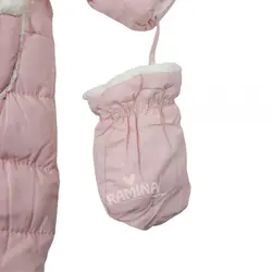 کاپشن سرهمی دخترانه صورتی Mother's babybear - فروشگاه سیسمونی نوزاد رامینا