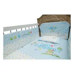 ست رختخواب نوزاد 6 تکه پسرانه طرح اولین دوستان کارترلیب Carterliebe - فروشگاه سیسمونی نوزاد رامینا