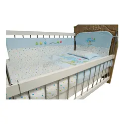 ست رختخواب نوزاد 6 تکه پسرانه طرح اولین دوستان کارترلیب Carterliebe - فروشگاه سیسمونی نوزاد رامینا