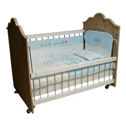 ست رختخواب نوزاد 6 تکه پسرانه طرح اولین دوستان کارترلیب Carterliebe - فروشگاه سیسمونی نوزاد رامینا