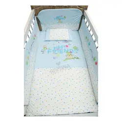 ست رختخواب نوزاد 6 تکه پسرانه طرح اولین دوستان کارترلیب Carterliebe - فروشگاه سیسمونی نوزاد رامینا