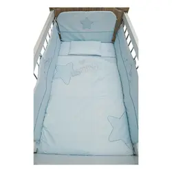 ست رختخواب نوزاد 6 تکه پسرانه طرح ستاره آبی کارترلیب Carterliebe - فروشگاه سیسمونی نوزاد رامینا