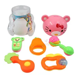 پک جغجغه 5 عددی قلک شو طرح کیتی Baby Toys - فروشگاه سیسمونی نوزاد رامینا