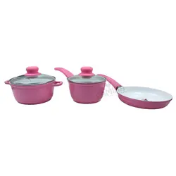 سرویس قابلمه 5 پارچه چدن Die Casting - فروشگاه سیسمونی نوزاد رامینا