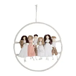 آویز عروسکی مکرومه خانواده Happy - فروشگاه سیسمونی نوزاد رامینا