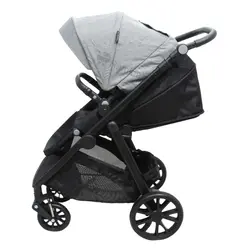 ست کالسکه کریر و ساک لوازم طوسی مدل دلوکس بیبی فورلایف BABY4LIFE - فروشگاه سیسمونی نوزاد رامینا