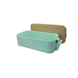 ظرف غذای گیاهی بامبو 2 طبقه با قاشق و چنگال لانچ باکس Lunch Box - فروشگاه سیسمونی نوزاد رامینا