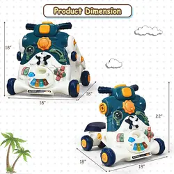 واکر موزیکال سه کاره Fun Trolley - فروشگاه سیسمونی نوزاد رامینا