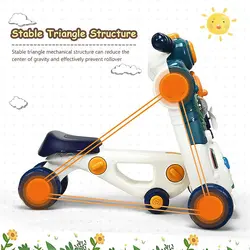 واکر موزیکال سه کاره Fun Trolley - فروشگاه سیسمونی نوزاد رامینا