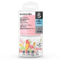 شیشه شیر طلقی 150 میل 0+ ماه طرح جنگل سواوینکس Suavinex - فروشگاه سیسمونی نوزاد رامینا