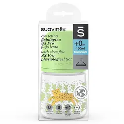 شیشه شیر طلقی 150 میل 0+ ماه طرح جنگل سواوینکس Suavinex - فروشگاه سیسمونی نوزاد رامینا