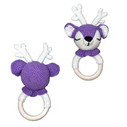 عروسک جغجغه ای بافتنی - فروشگاه سیسمونی نوزاد رامینا