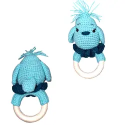 عروسک جغجغه ای بافتنی - فروشگاه سیسمونی نوزاد رامینا