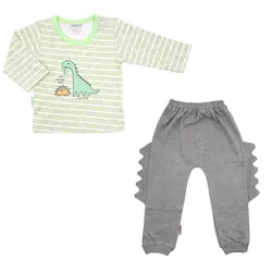 ست بلوز آستین بلند و شلوار طرح دینو لوپتو luppeto - فروشگاه سیسمونی نوزاد رامینا