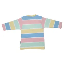 بلوز آستین بلند نوزادی طرح راه راه زرافه به آوران Behavaran - فروشگاه سیسمونی نوزاد رامینا