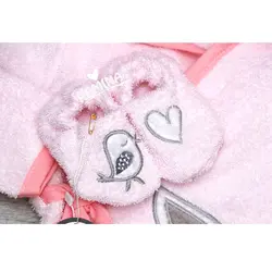 ست حوله نوزادی 5 تکه دخترانه طرح خرگوش و جوجه مادرکر Mothercare - فروشگاه سیسمونی نوزاد رامینا