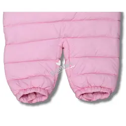 کاپشن سرهمی کلاه دار نوزادی دخترانه صورتی طرح خرس - فروشگاه سیسمونی نوزاد رامینا