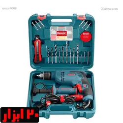 ست ترکیبی دریل و مته و ابزار رونیکس مدل rs-0008