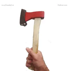 تبر فولادی دسته چوبی 800 گرمی