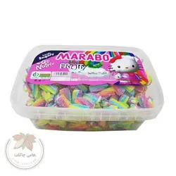 پاستیل پیچشی شکری میوه ای 800 گرمی مارابو