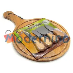 ست سرو پنیر بامبو 5 پارچه مدل Milo