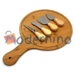 ست سرو پنیر بامبو 5 پارچه مدل Milo