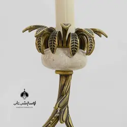 لوستر دیواری 1009/1 نورسازان ویولت سنگی تک شعله آنتیک