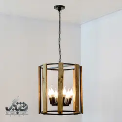 لوستر مدرن استوانه شش شعله سرپیچ E14